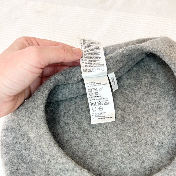 H&M Felted Wool Rhinestone Beret - Picture 11 of 14
